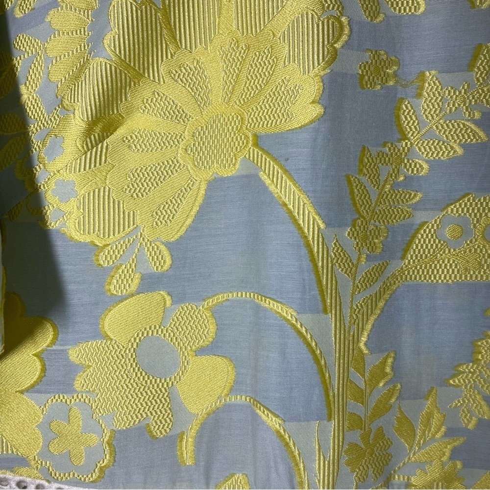 Capucci Made in Italy Embroidered Floral Top with Fringe Hem size S - Picture 5 of 11